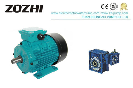 B35 Flange 1.1kw Aluminum Electric Motor 1.5Hp With Gear Boxes