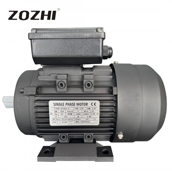 50Hz 0,55KW 0,75HP 1440rpm Einphasekondensator-Startlauf Asynchroner Induktionsmotor 220V/230V Wechselstrom Spannung 60Hz Frequenz Nennleistung 2