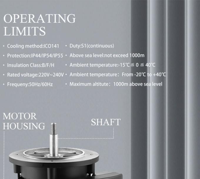Hocheffizienter 2800 U/min Elektromotor Aluminiumgehäuse für Schwimmbadpumpe 2