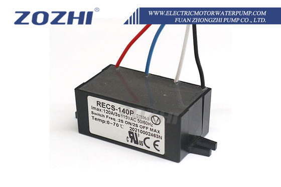 RECS-140P 115V Electronic Centrifugal Switch Motor Accessory with Epoxy Resin Sealed Construction and Automatic Capacitor Discharge